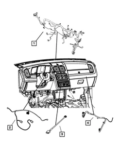 Genuine Mopar Instrument Panel Wiring 68018020AF - Bild 1 von 1