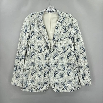 Blazer Vintage Polo Ralph Lauren Para Hombres XL Floral Cachemira Deporte Abrigo Chaqueta Informal Foto 1 de 4