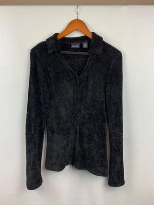 Suéter cárdigan negro con botones Hillard & Hanson para mujer S Foto 1 de 4