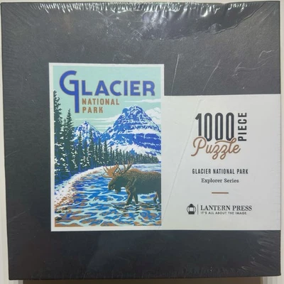 Lantern Press Glacier National Park 1000 Piece Explorer Series Puzzle New - Image 1 of 2