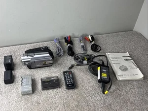 Sony Handycam HDR-HC7 HDV MiniDV Camcorder Amazing Bundle Cables 2 Battery - Picture 1 of 9