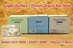 KOVAX Super Buflex 125mm Discs No-Hole Select Grit 2000/2500/3000 100pcs(1 Box) - Picture 1 of 8