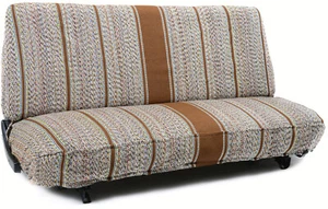 Brown Saddle Blanket Bench Seat Covers 1960-1998 FULL SIZE CHEVY GMC TRUCKS - Picture 1 of 3