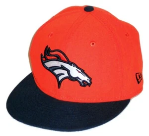 Denver Broncos NFL New Era 59FIFTY orange und blau tailliert Größe 6 3/4 Cap Mütze - Bild 1 von 13