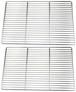 2-teiliger Edelstahl Grillrost 60 x 44,5 cm für Weber SPIRIT E 310 320 330 - Bild 1 von 6