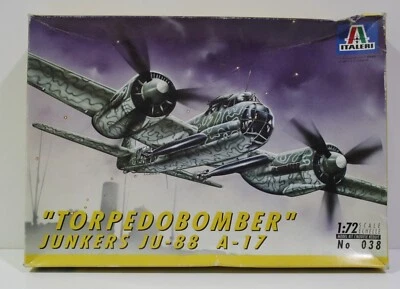 MAQUETA ITALERI 038 JUNKERS JU-88 A-17 TORPEDOBOMBER ESCALA 1/72 - Imagen 1 de 2
