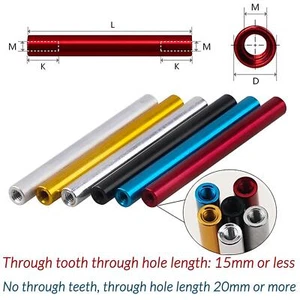 5pcs Aluminum Alloy Round M3 Threaded Standoff Spacer Sleeve Rod 6-100 mm Nuts - Picture 1 of 11