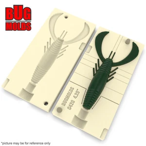 Cebo hágalo usted mismo molde de pesca cebos de plástico suave señuelo plastisol bajo SabertailBurlyBug - Imagen 1 de 3