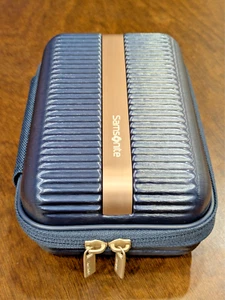 SAMSONITE Travel Toiletry Bag Hard Shell Zipped Cosmetic Organizer Case Wash Bag - Picture 1 of 12