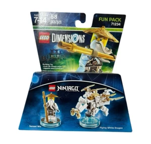 LEGO Dimensions 71234 NINJAGO Fun Pack SENSEI WU & FLYING WHITE DRAGON SEALED - Picture 1 of 4