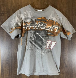 Vintage Denny Hamlin AOP NASCAR T-Shirt Fed Ex All Over Print Chase Large Joe Gibbs - Bild 1 von 8