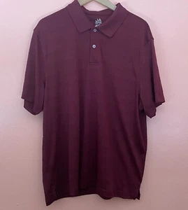 JA John Ashford~Maroon Burgundy Polo Shirt Easy Care Men Size XL - Picture 1 of 9