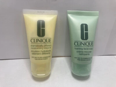 Clinique Dramatically Different Moisturizing Lotion 1oz+Foaming Facial Soap 1oz - Image 1 of 2