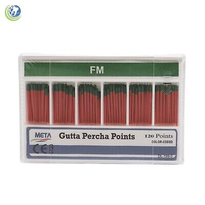 Gutta Percha Points Fine Medium FM 120/Box Vial Endodontic Obturation • 12.50$