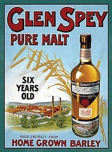 Letrero de acero pequeño Glen Spey Pure Malt 200 mm x 150 mm (og) ¡REDUCIDO!¡! - Imagen 1 de 1