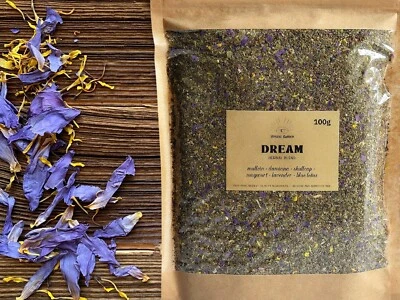 MYSTIC GARDEN DREAM • pre-ground herbal blend • herbal tea • with blue lotus flower [25g-100g]