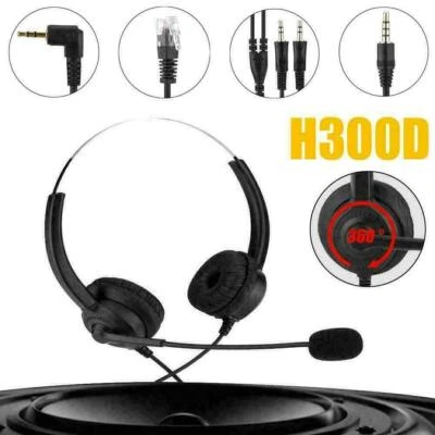 Centro de llamadas Auriculares Auriculares Cancelación de ruido Teléfono con cable Micrófono binaural Foto 1 de 4