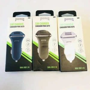 PUGS Dual Port Auto Ladegerät blau, schwarz oder weiß - Bild 1 von 1