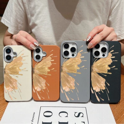 Butterfly For iPhone 16 Pro Max 15 14 13 12 11 6 Shockproof Silicone Case Cover - Image 1 of 4