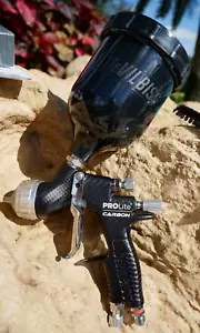 DeVilbiss PROLite Gravity High Efficiency Gun - 905044 HD ADVANCED CARBON + CUP - Foto 1 di 11