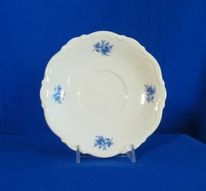 Mitterteich Meissen Blue Saucer Floral Bouquet Scalloped Edge Germany - Picture 1 of 3