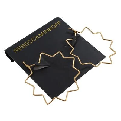 Rebecca Minkoff Gold Starburst Earrings $38 Tags #RM305 - Image 1 of 3