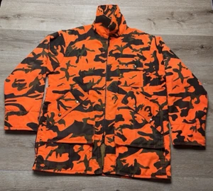 Vintage Chiller Killer Saftbak Jacket Mens XL Blaze Camo Hunting Made In USA 90s - Picture 1 of 17