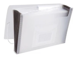 Q-Connect® KF02481 Fächermappe - 13 Taschen, 250 Blatt, PP, transluzent transpar - Bild 1 von 1