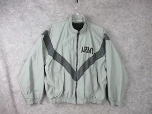 Chaqueta cortavientos del ejército de Estados Unidos IPFU para hombre mediana gris forrada uniforme de entrenamiento físico - Imagen 1 de 21