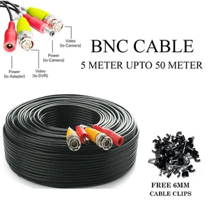 1M,2M,3M,5M, 10M, 15M, 20M, 30M, 40M, 50M BNC RG59 Videokabel Kabel CCTV Kamera DVR - Bild 1 von 13