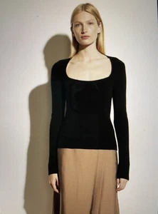 Vince 100% Cashmere Sweater/NWT/XS/ Sold out/$345.00 Plus Tax! Black - Picture 1 of 6