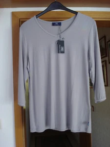 HSE Fiora Blue Damen-Shirt, ¾ Arm,V-Ausschnitt,Gr.42, taupe, neu - Bild 1 von 5
