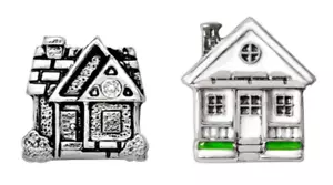 Ciondolo galleggiante Origami Gufo ARGENTO TONO O SMALTO CASA AGENTE IMMOBILIARE, NUOVA CASA - Foto 1 di 4