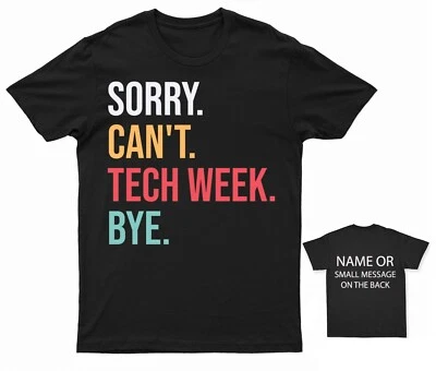GILDAN Theatre Tech Week T-Shirt Actor Essential Tee Busy Week Humor