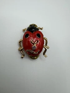 PIN CLUB LEONA VINTAGE DAMA INSECTO BARTOW FLORIDA - Imagen 1 de 3