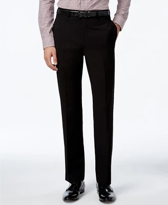 $199 Calvin Klein Men'S Black Slim Fit Flat Front Dress Pants 40 W 30 L - Image 1 of 3