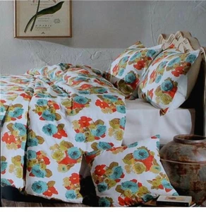 4 PC CYNTHIA ROWLEY QUEEN FLORAL COMFORTER SET W/DECORATIVE PILLOW 88"x92"  NEW! - Picture 1 of 2