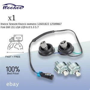 2Pcs Knock Sensor For GM LS1 LQ4 LQ9 6.0 5.3 5.7 Knock harness 12601822 12589867 - Picture 1 of 11