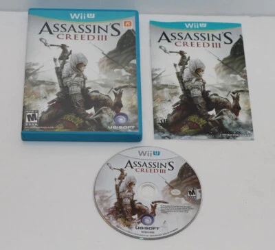 Assassin's Creed III 3 Nintendo Wii U Completo CIB Auténtico Foto 1 de 4