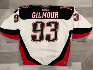 Game Issued CCM Doug Gilmour Buffalo Sabres Black Hockey Jersey Sz 54 Signed - Picture 1 of 8