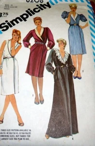 *LOVELY VTG 1980s WRAP DRESS Sewing Pattern 10-12-14 - Picture 1 of 1