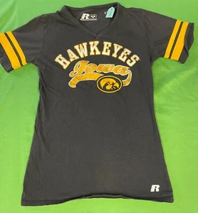 T-shirt NCAA Iowa Hawkeyes Russell collo a V bambina piccola 7-9 - Foto 1 di 3