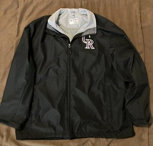 Men's Size 2XL Majestic Authentic Colorado Rockies MLB Zip UP Jacket - Picture 1 of 9