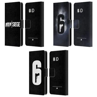 FUNDA BILLETERA LIBRO CUERO LOGOTIPOS SEIS ASEDIO ARCO IRIS TOM CLANCY'S PARA TELÉFONOS HTC 1 Foto 1 de 4