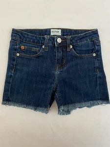 HUDSON DENIM BLUE JEAN CUT OFF SHORTS GIRLS SIZE 5 - Picture 1 of 3