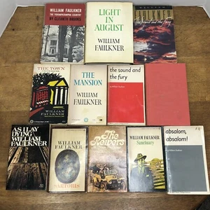 Lot of 12 William Faulkner Vintage Books Modern Library College Editions - Picture 1 of 21