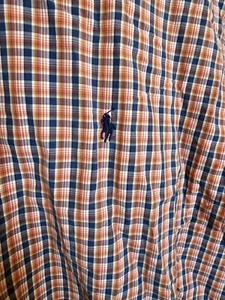 Polo Ralph Lauren Andy Camp Hemd XL kariert blau rot orange weiß leicht - Bild 1 von 7