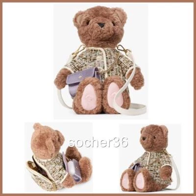KATE SPADE OH WHAT FUN 3D TEDDY CROSSBODY 工厂包装 KI972 全新带标签 $449 — 第 1/4 张图片