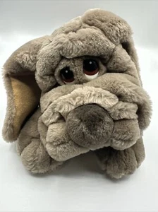 Russ Blood Hound Dog Plush Lubbable Brown Stuffed Animal 17" Korea Plush - Picture 1 of 16
