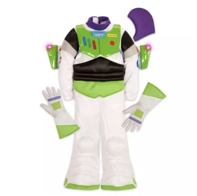 Fantasia nova com etiquetas Disney Store meninos 7/8 Toy Story Buzz Lightyear Light Up - Imagem 1 de 2